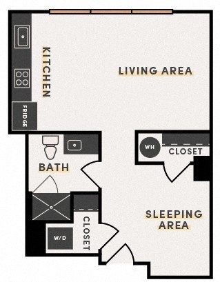 a floor plan of a small apartment